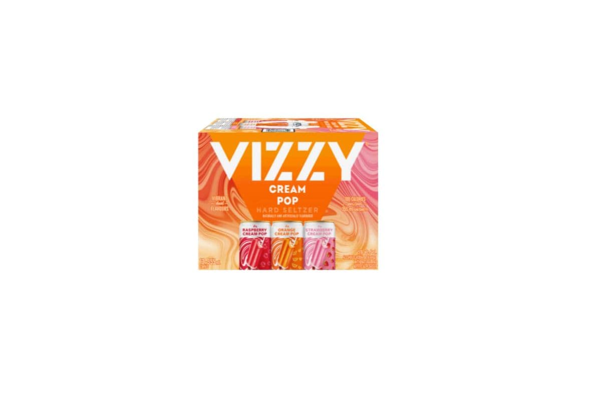 VIZZY CREAM POP HARD SELTZER VARIETY(MIX) PACK (12 x 12*355 ML)