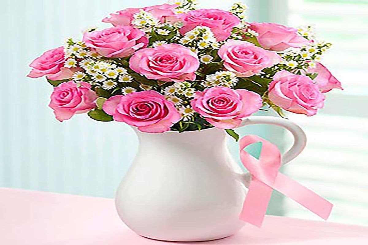 Pink Ribbon Bouquet