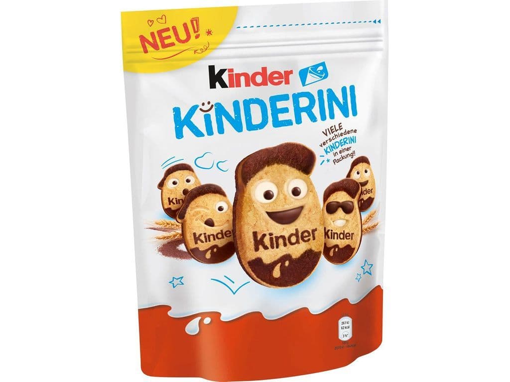 Kinder Kinderini Cocoa Milk Biscuits 250g Resealable Bag