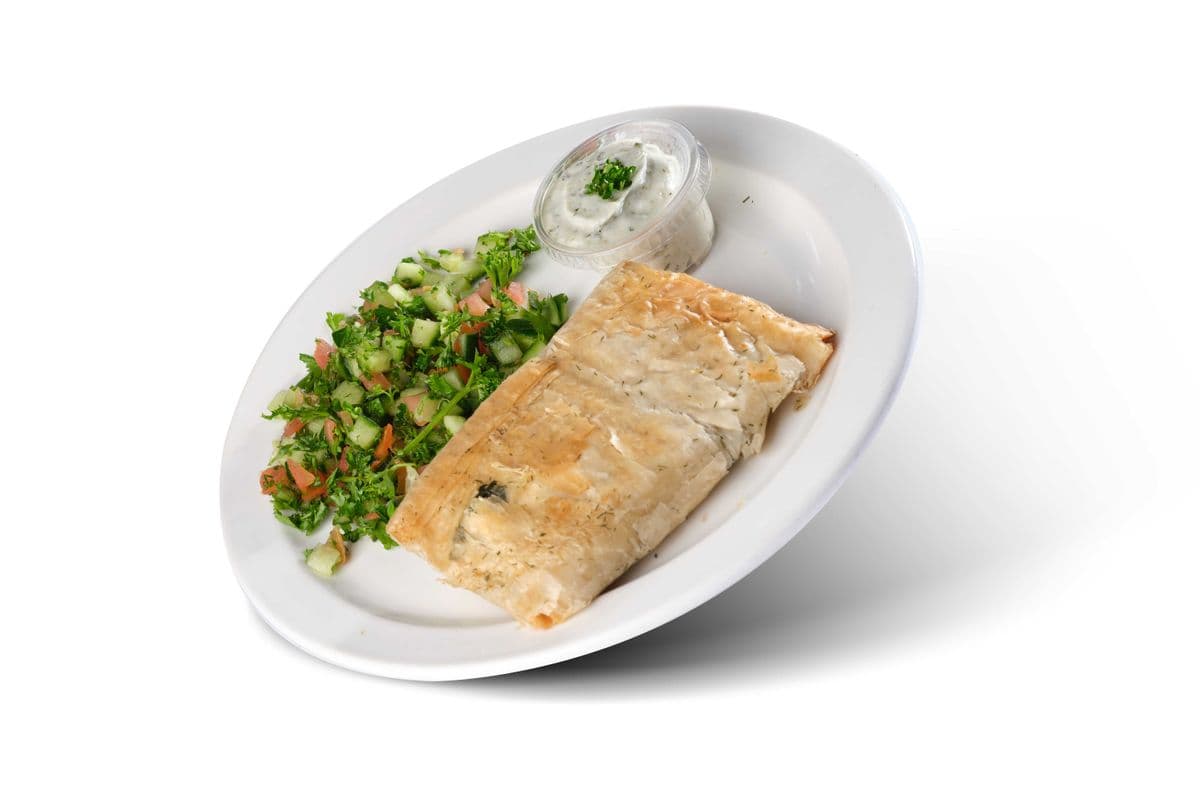 Spinach Pie and Tzatziki