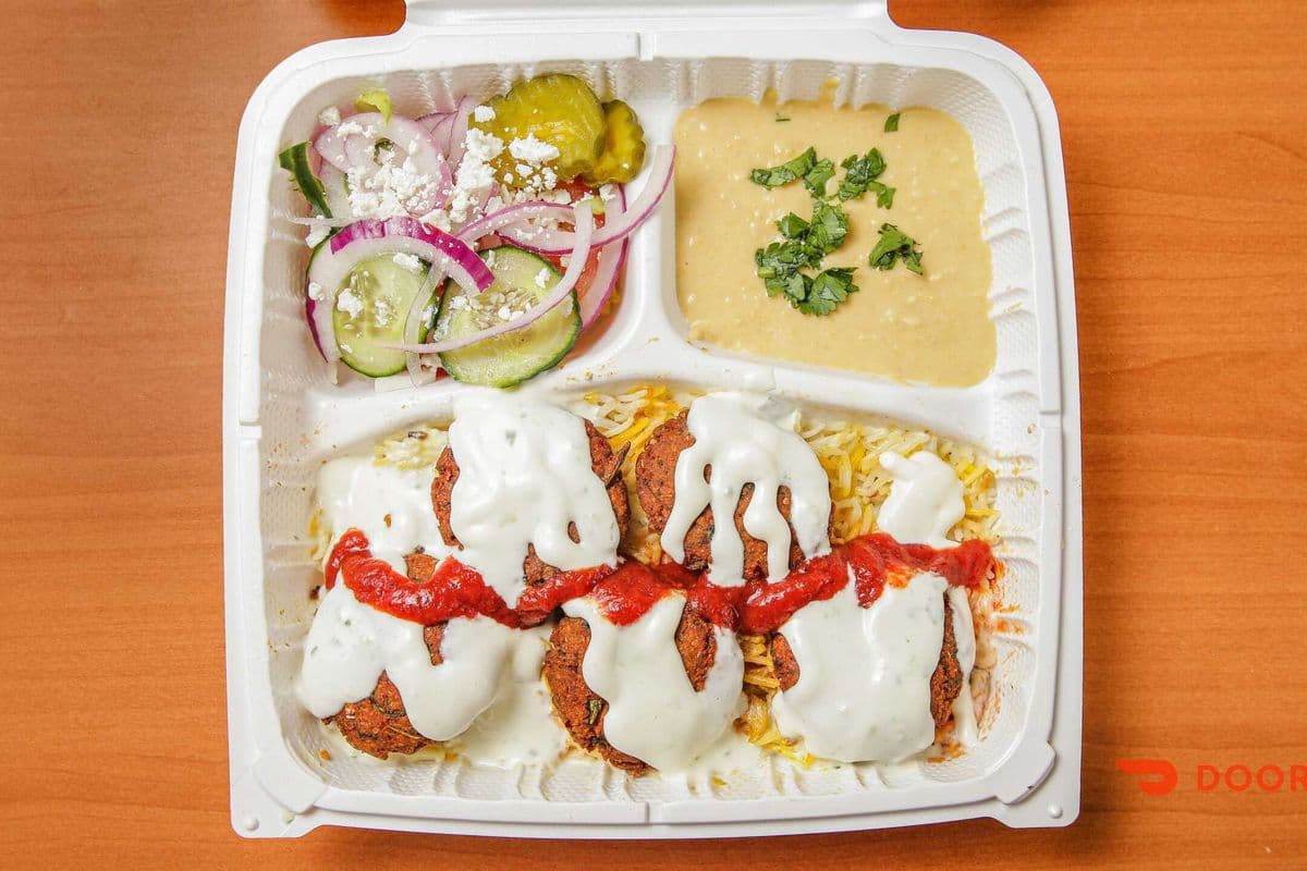 Falafel Veg Rice Plater
