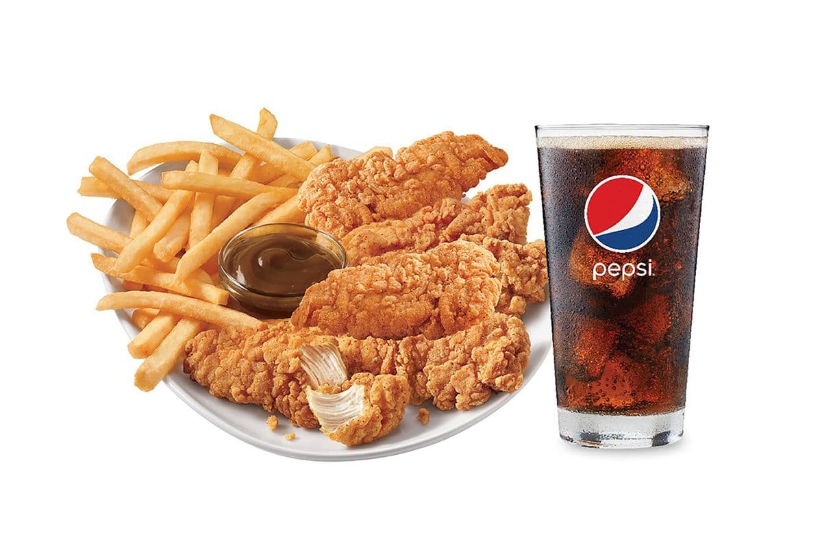 Chicken Strip Basket with Drink (6 pcs)