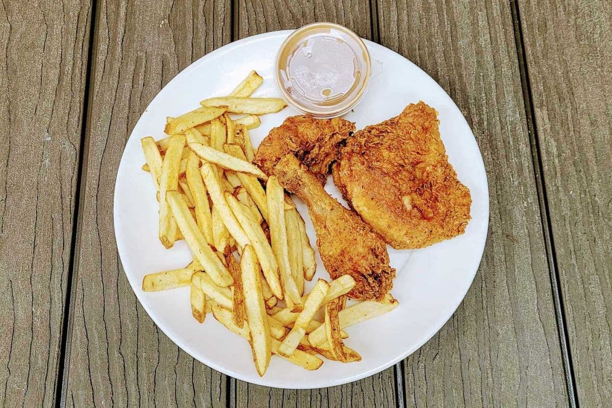 Three Pieces of Fried Chicken Meal