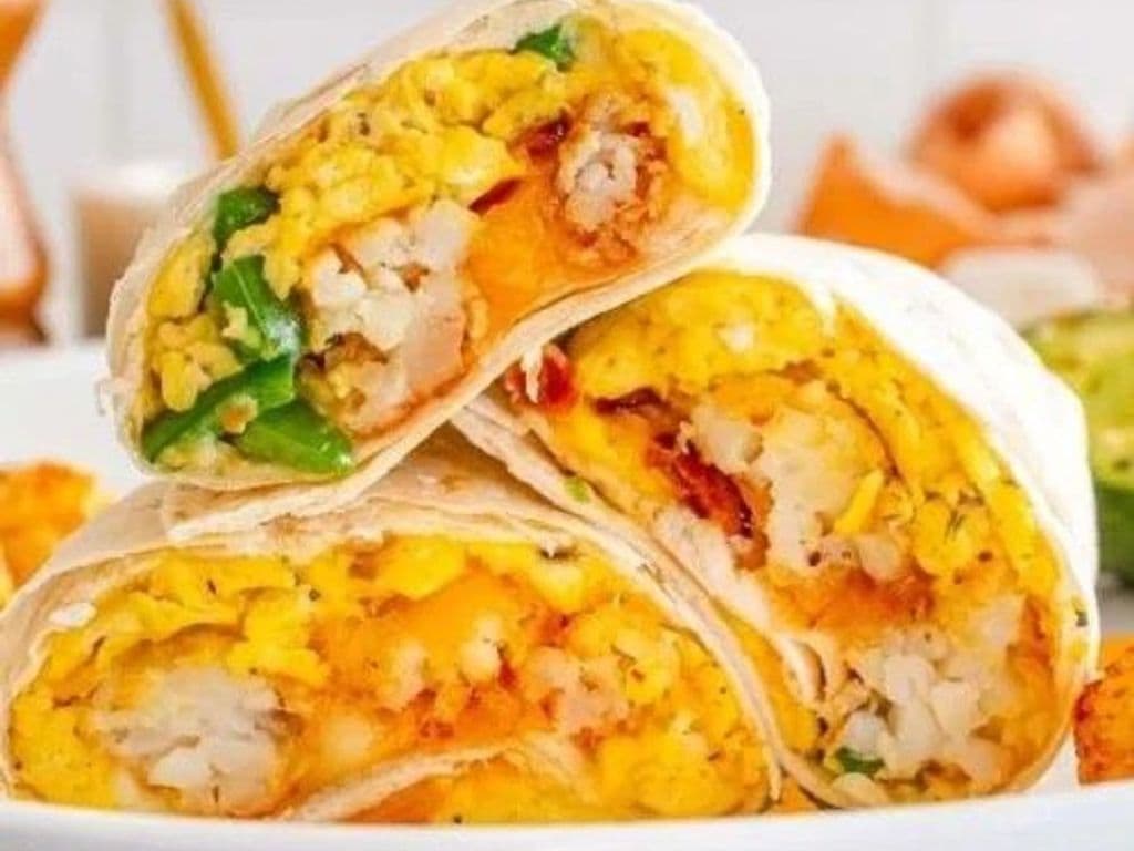 Rice with Butter Chicken Wrap
