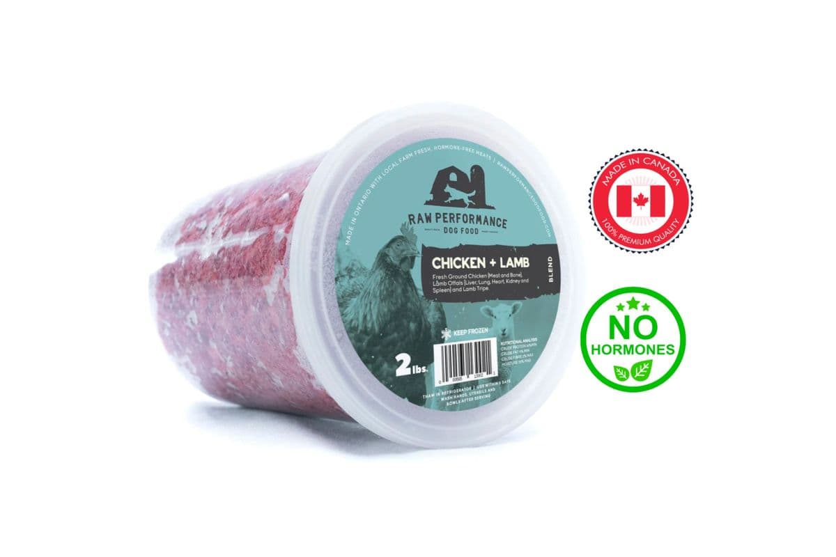Raw Performance - Chicken & Lamb Raw Dog Food (2 lbs)