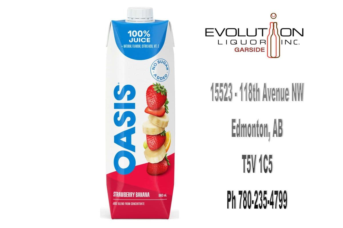 Oasis Strawberry Banana 0960T (960ml Tetra Pack)