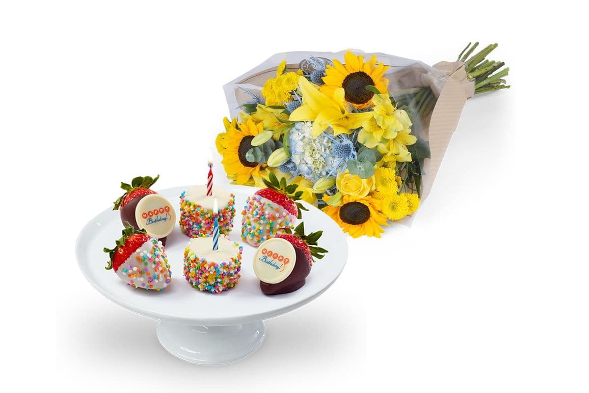 Birthday Flowers & Berries Box