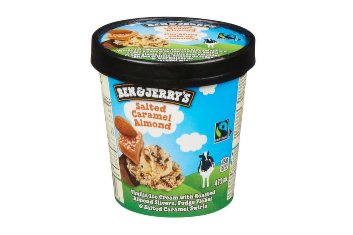 Ben and Jerry Salted Caramel Almond Frozen Dessert (500 ml)