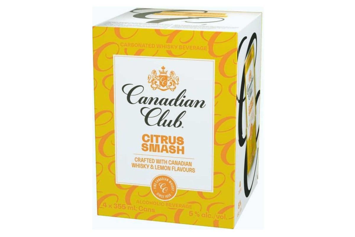 CANADIAN CLUB CITRUS SMASH 4PK***ON SALE NOW*** (1 x 4PK CANS )
