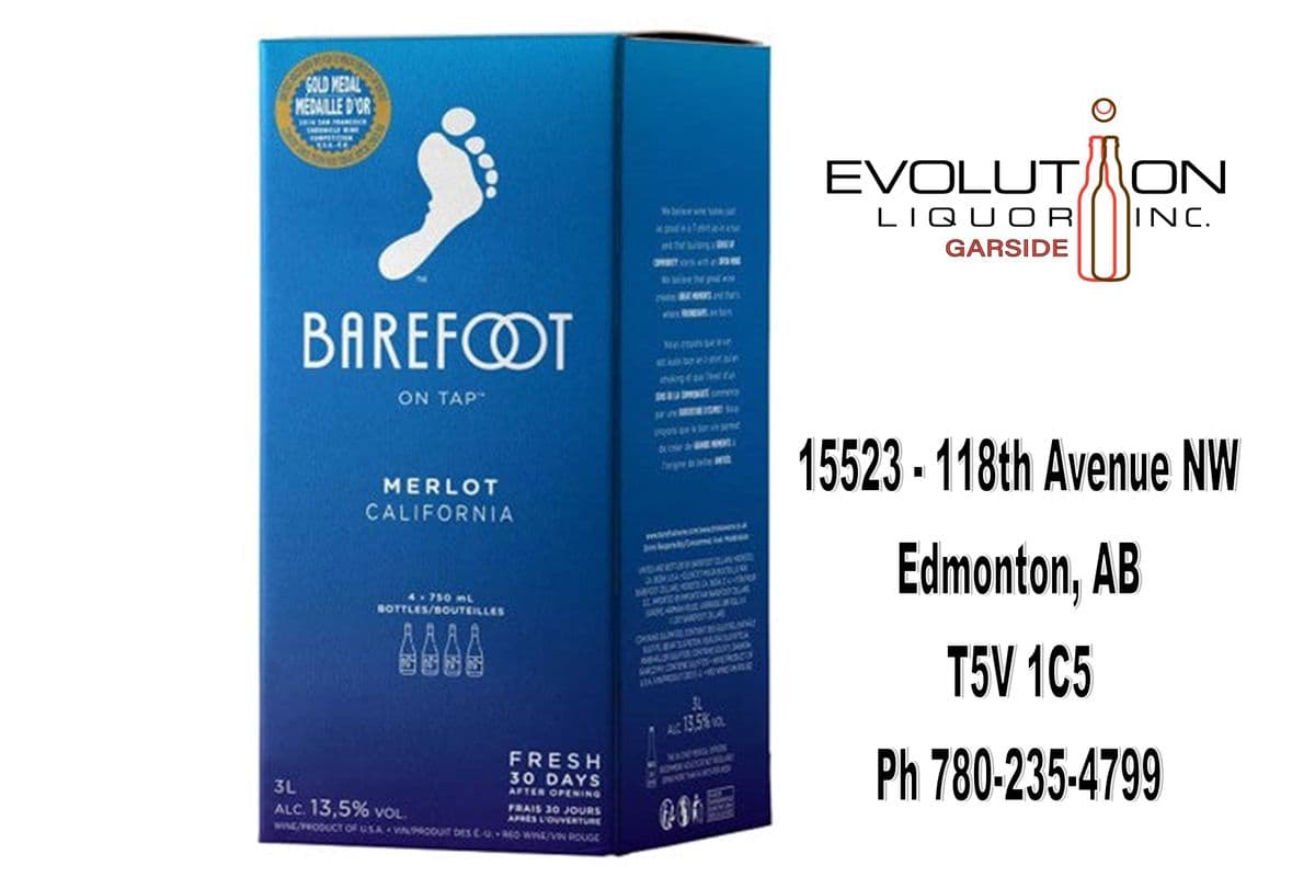 Barefoot Merlot 3000B (1 x 3L Bag in Box)