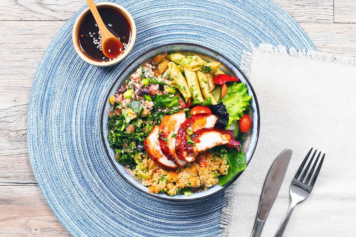 Plentiful Salad with Toppings