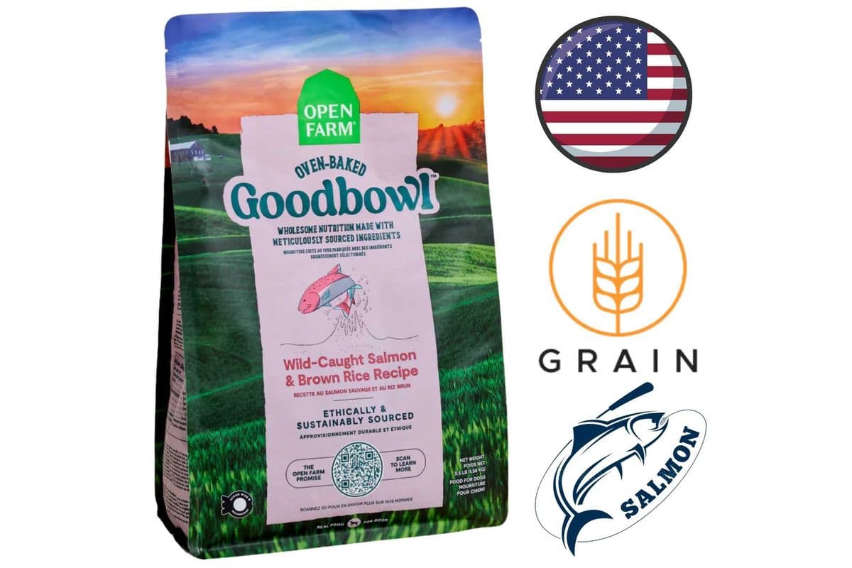 Open Farm - Goodbowl Wild Caught Salmon & Brown Rice Dry Dog Food - 3.5 lb