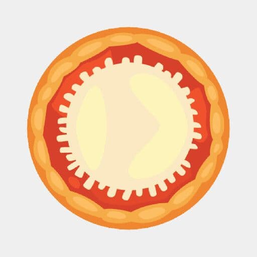 2x Large Pizza Deal Plain Vegan Cheese