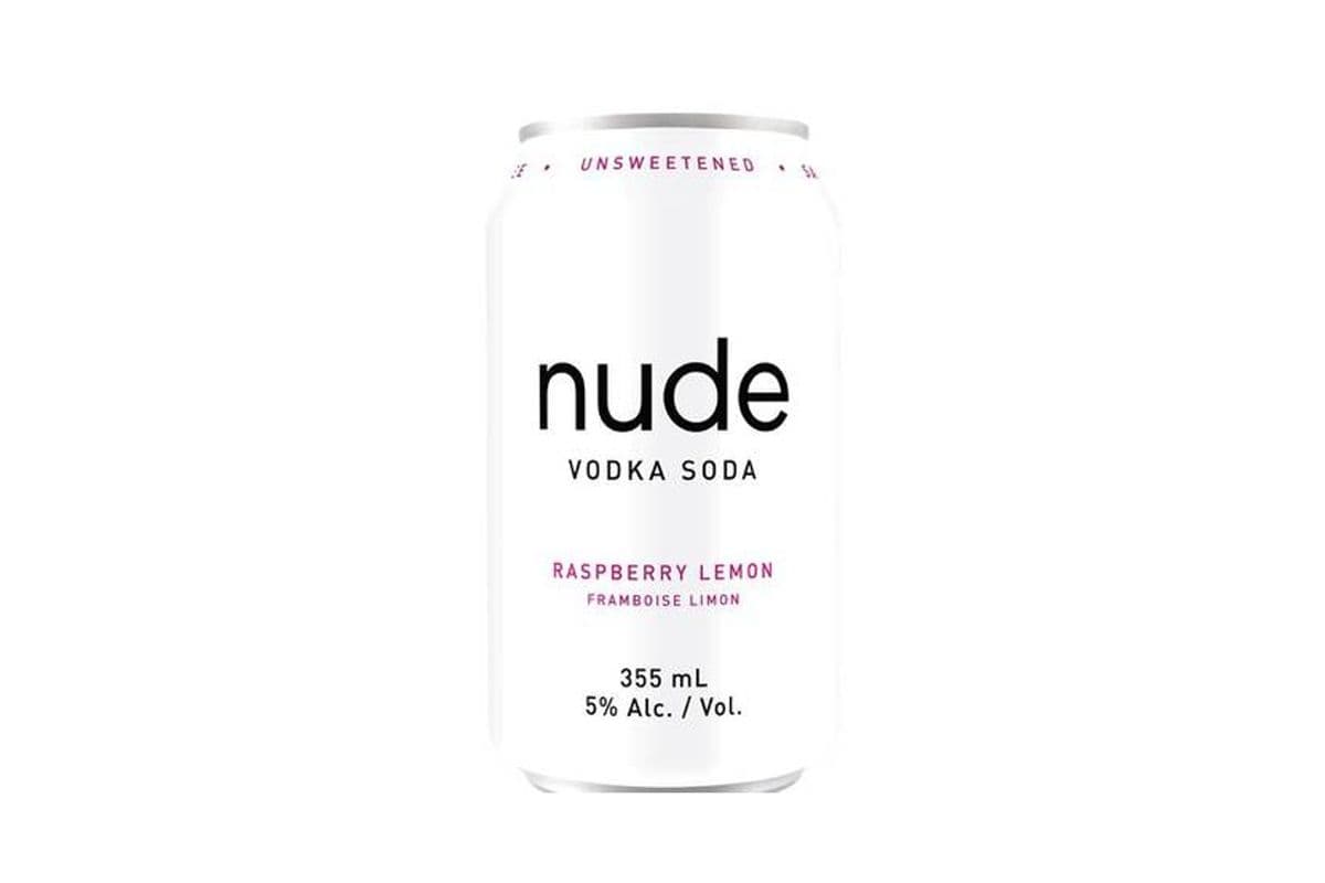 Nude Raspberry Lemon Vodka Soda (6 Cans) (6 x 355 ml)