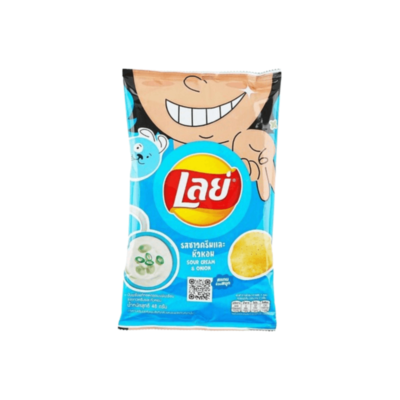 Lay’s Potato Chips Sour Cream & Onion – Thailand (48g)
