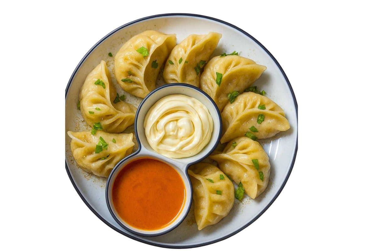 Steamed Mix Veg Momos (8 pcs)