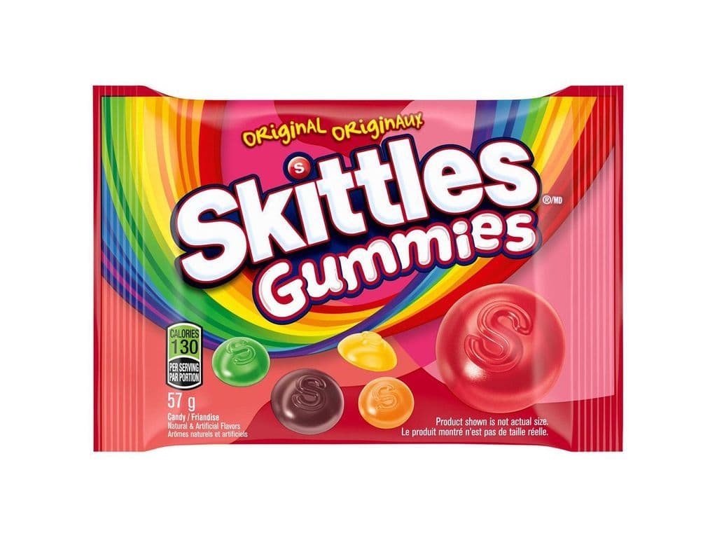Skittles Gummies Original 57g Candy Bag