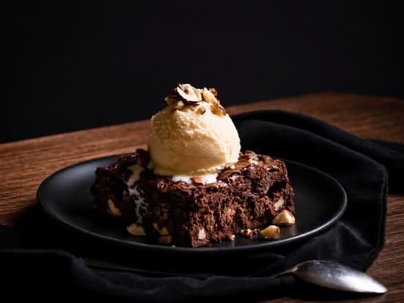 Brownie with Ice Cream