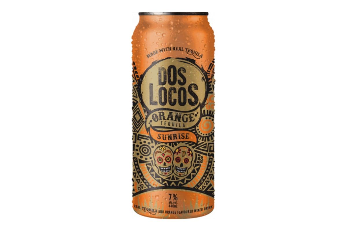 Dos Locos Orange Tequila Sunrise (473 ml Can)