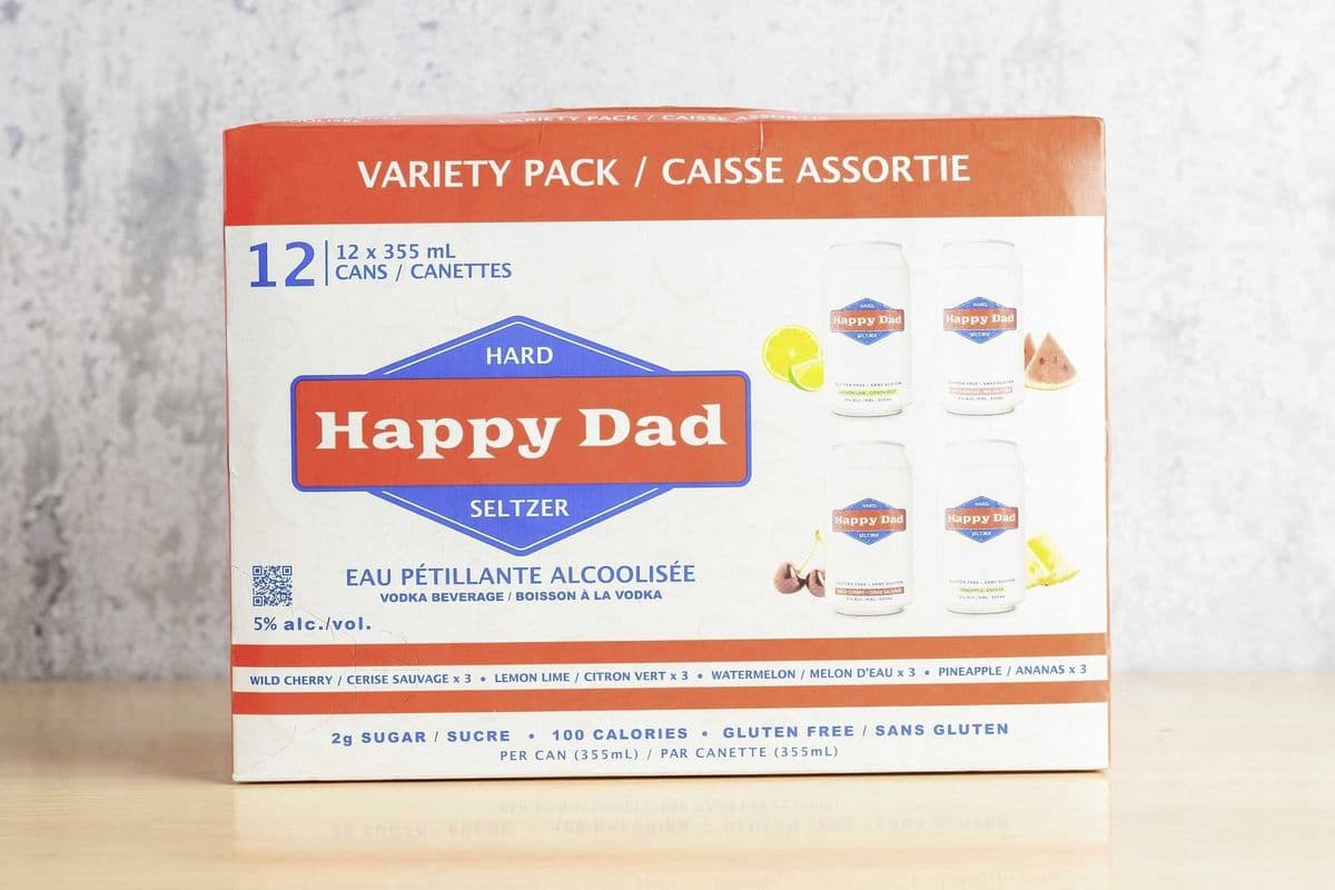 Happy Dad Seltzer Variety Pack (12 x 355ml)