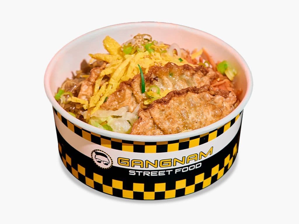 Vegetable Mandu RIce Bowl 컵밥 야채만두