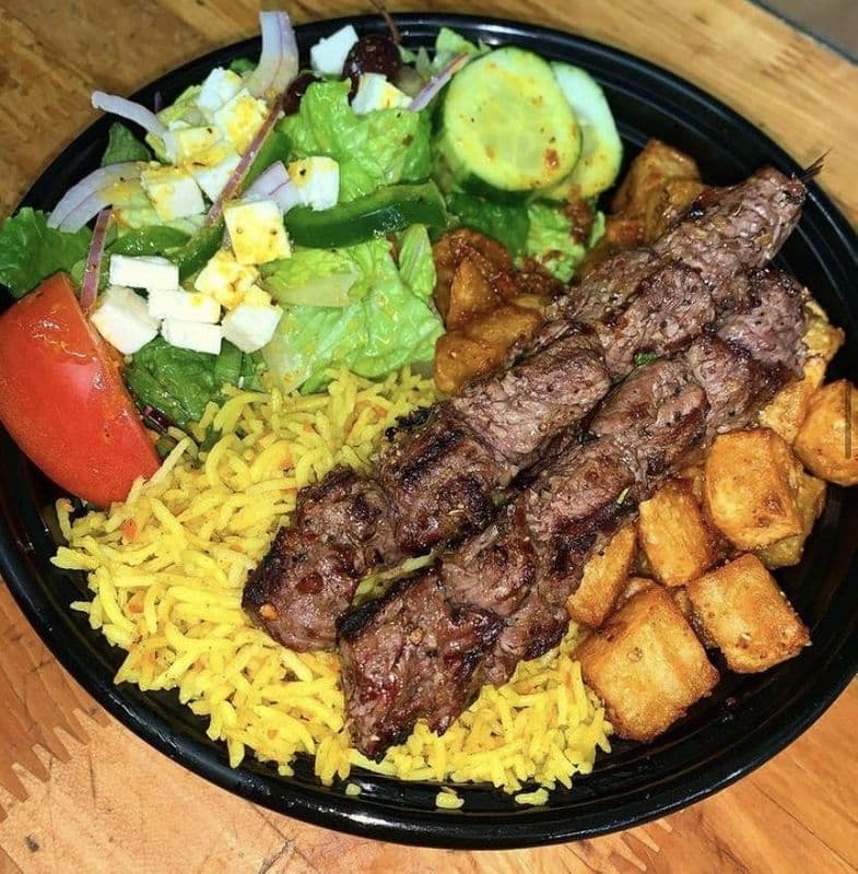 Souvlaki Lamb Plate