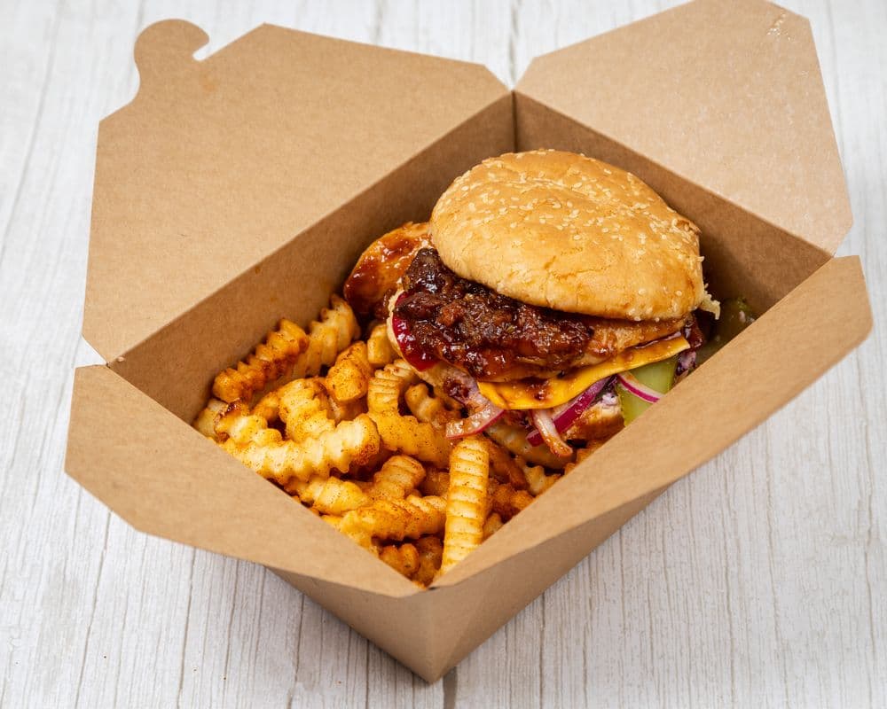 Peri Nice (peri peri sauce) Fried Chicken Burger Meal