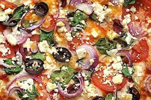 18" Double XL Mediterranean Pizza