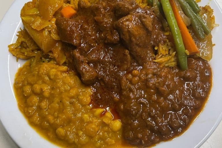 Rice Lamb Lentils