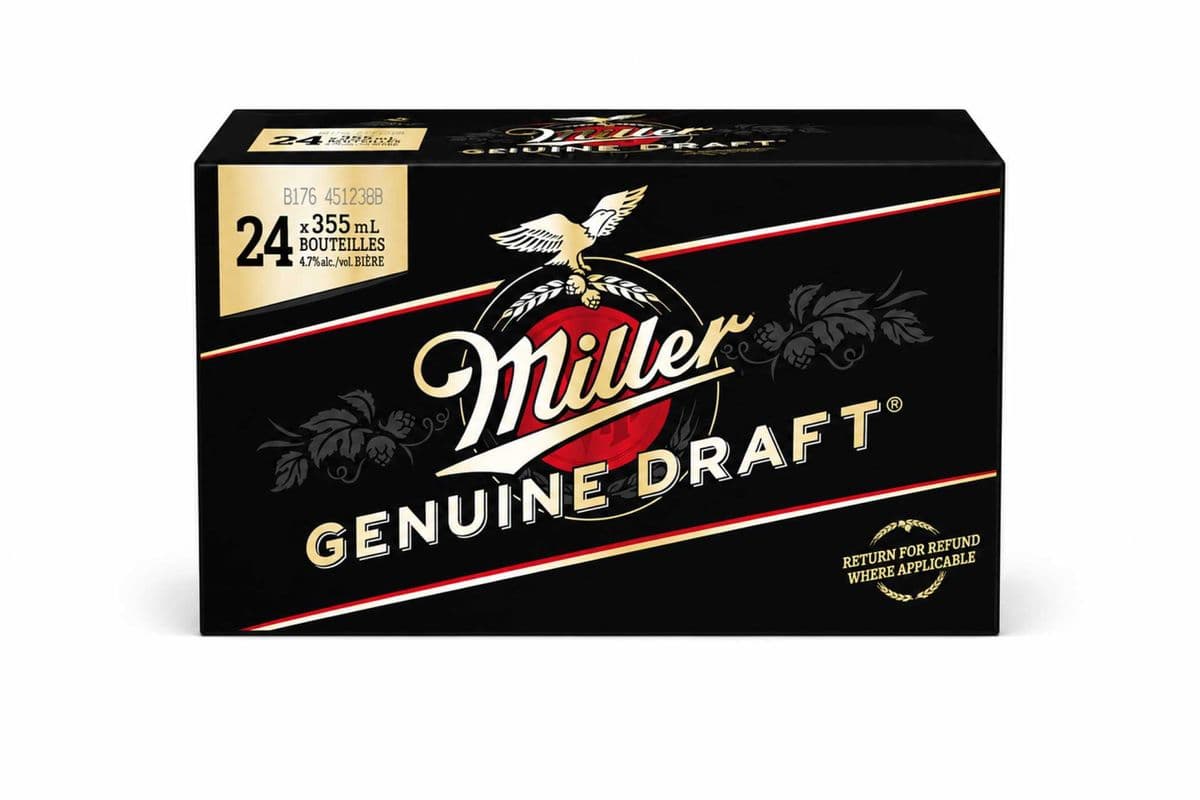Miller Genuine Draft (24 x 355ml Bottles)