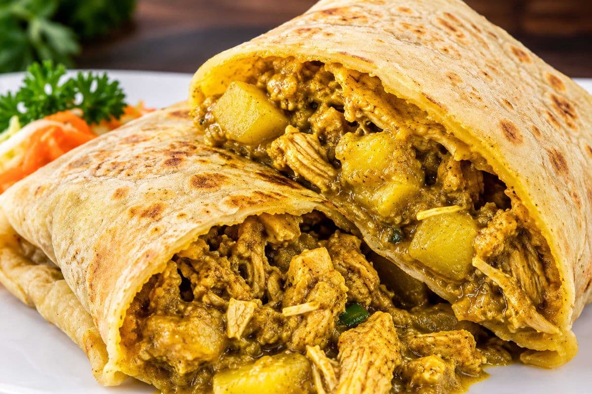 Curry Chicken roti