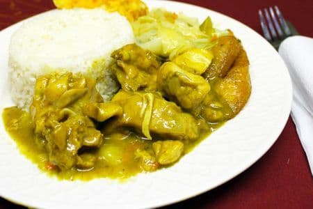 Curry chicken and Fried chicken Combo