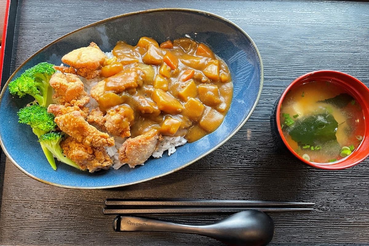 Curry Chicken Karaage Don