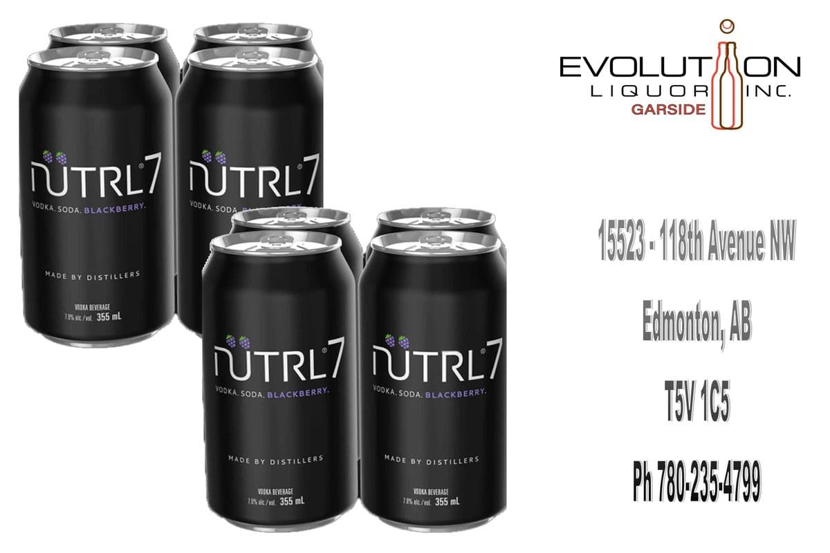 Nutrl 7 Vodka Soda Blackberry C355-08 (8 x 355ml Can)
