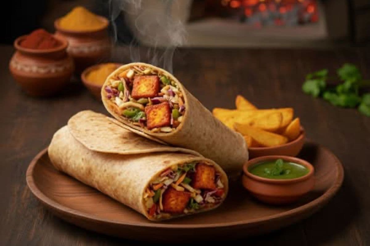 Chilli Paneer Veg Wrap