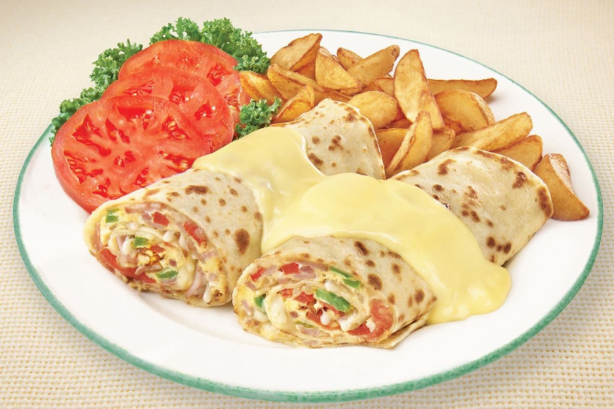 Western-cheddar crêpomelette