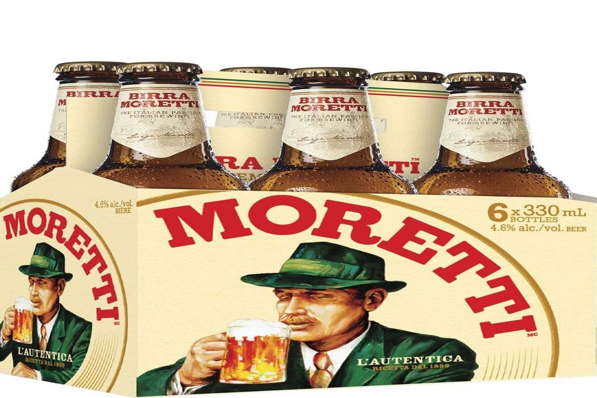 BIRA MORETTI BOTTLES 6 BOTTLES (6 x 330ML)