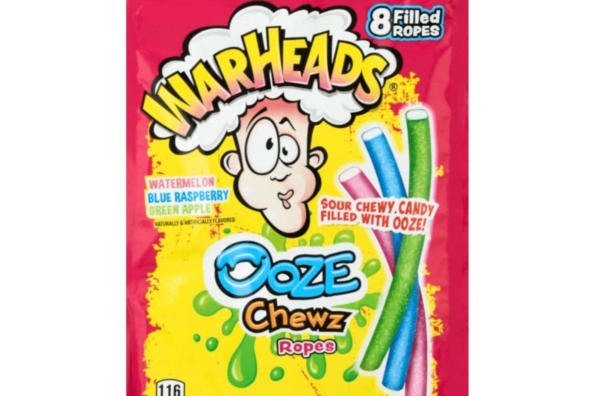 Warheads Ooze Chewz Ropes (85 g)