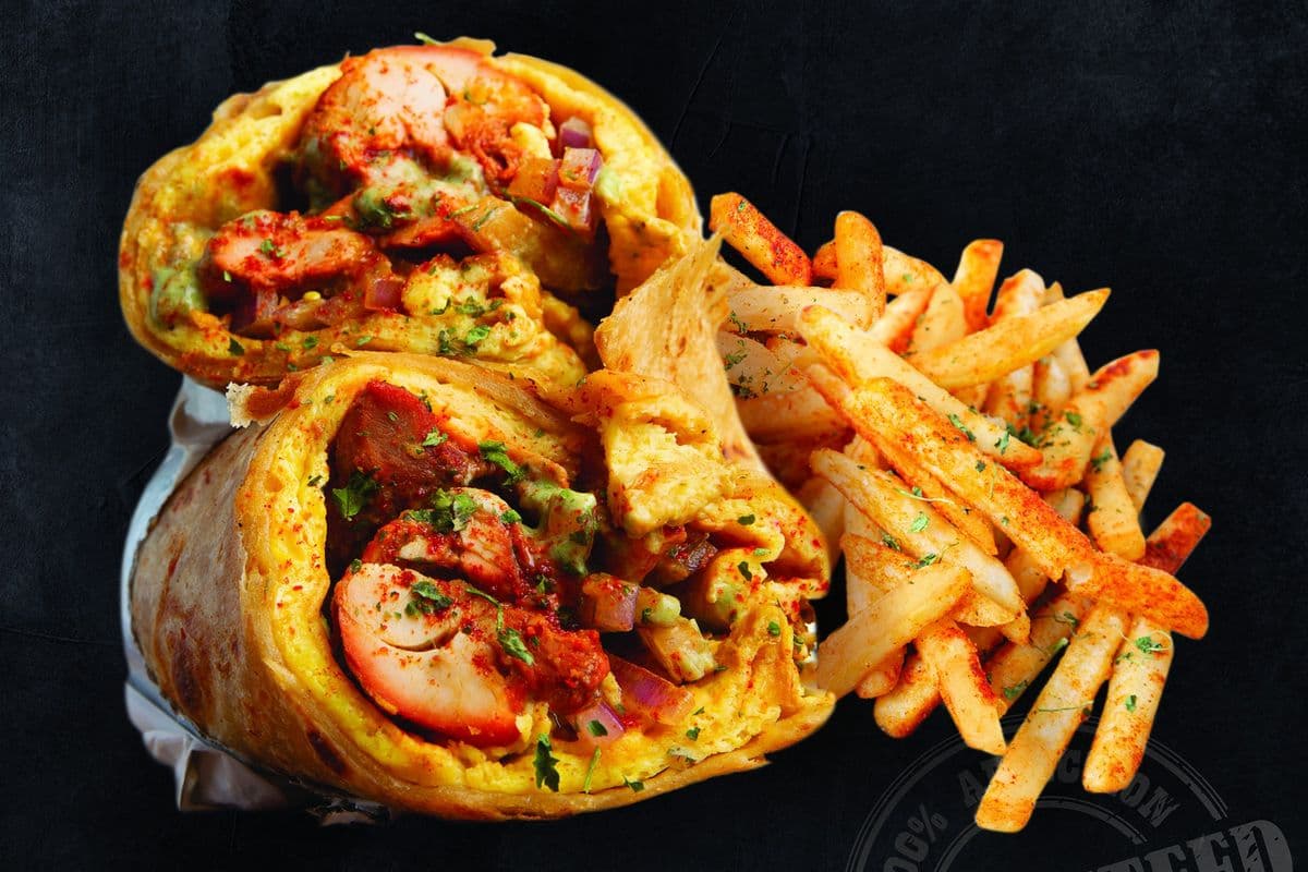 Chicken Tikka Roll - Non Veg Kathi Roll