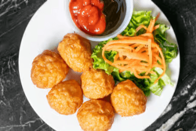 Boulettes De Poisson Frites / Fried Fish Balls