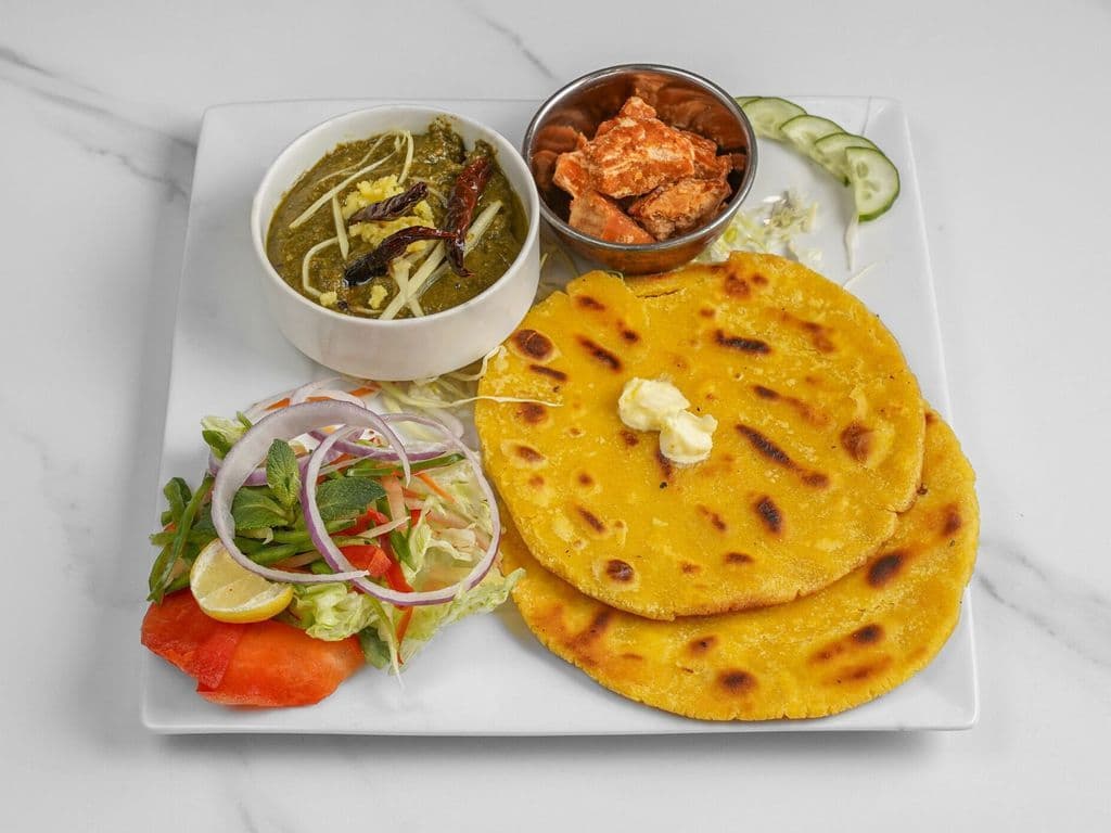 Makki Roti and Sarson Saag