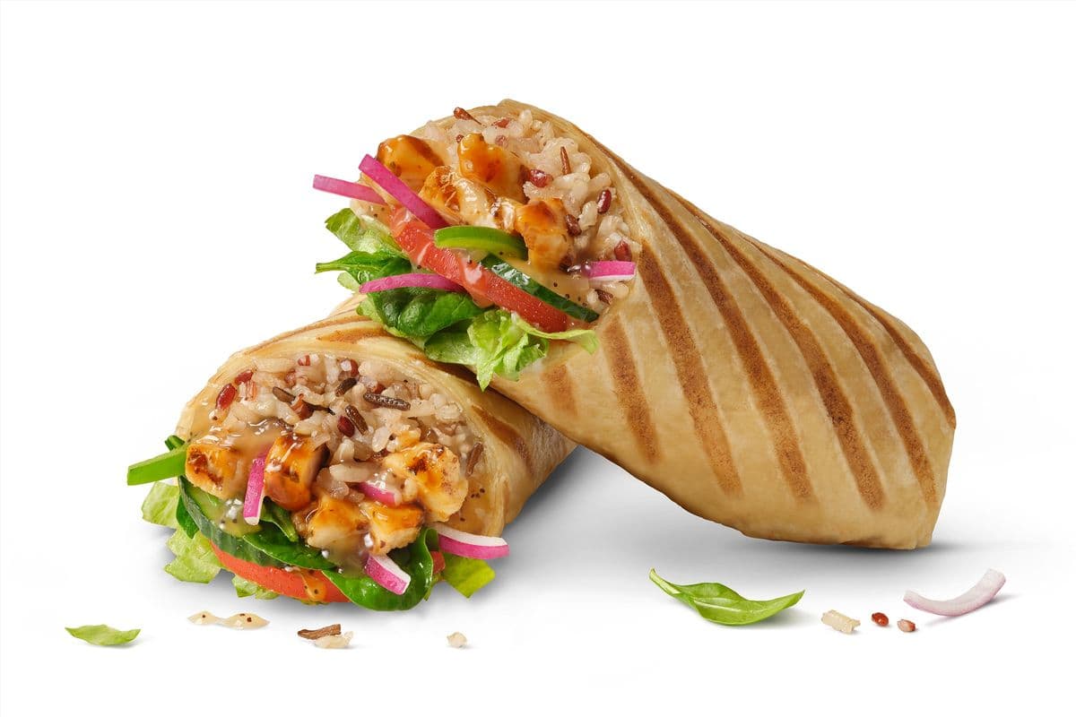 Sweet Onion Chicken Teriyaki Rice Wrap (640 Cals)