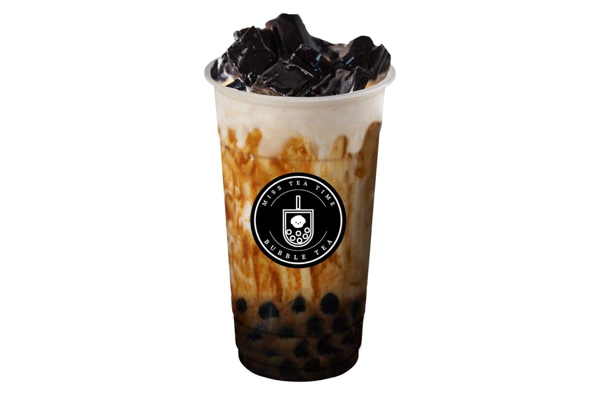 Brown Sugar Grass Jelly Latte