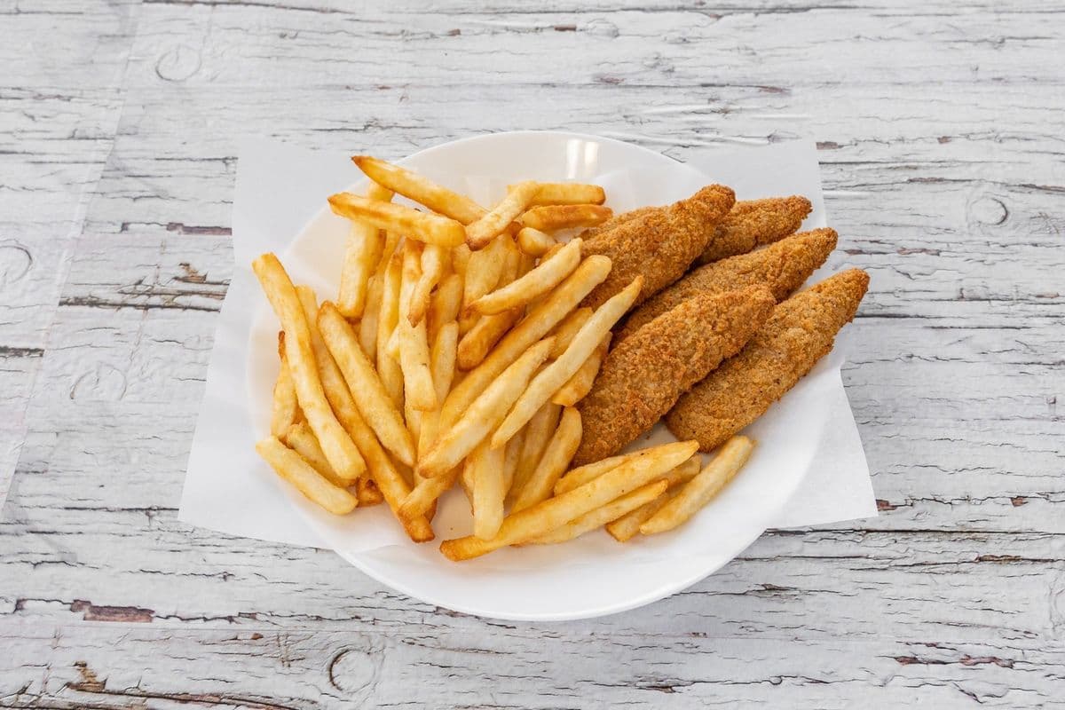 Chicken Strips (5 pcs) and Fries