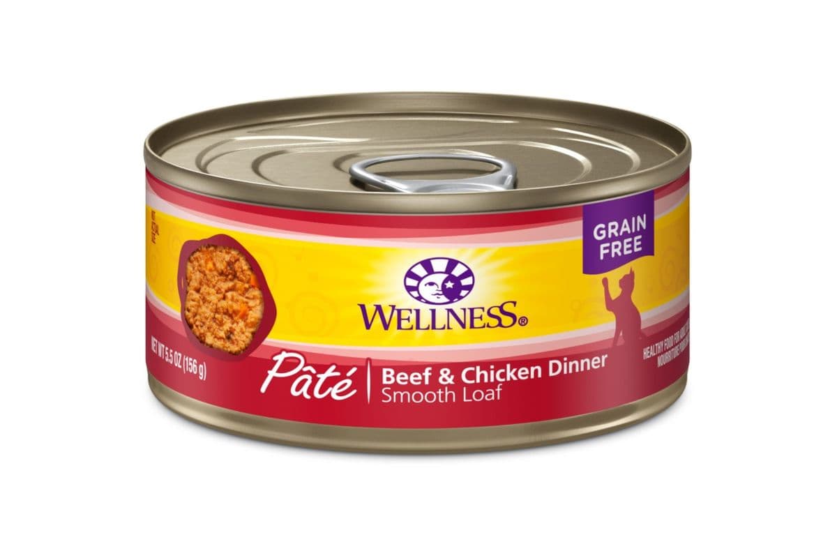 Wellness Complete Health Pate Beef & Chicken Formula Grain-Free Wet Cat Food Cans (5.5 oz)