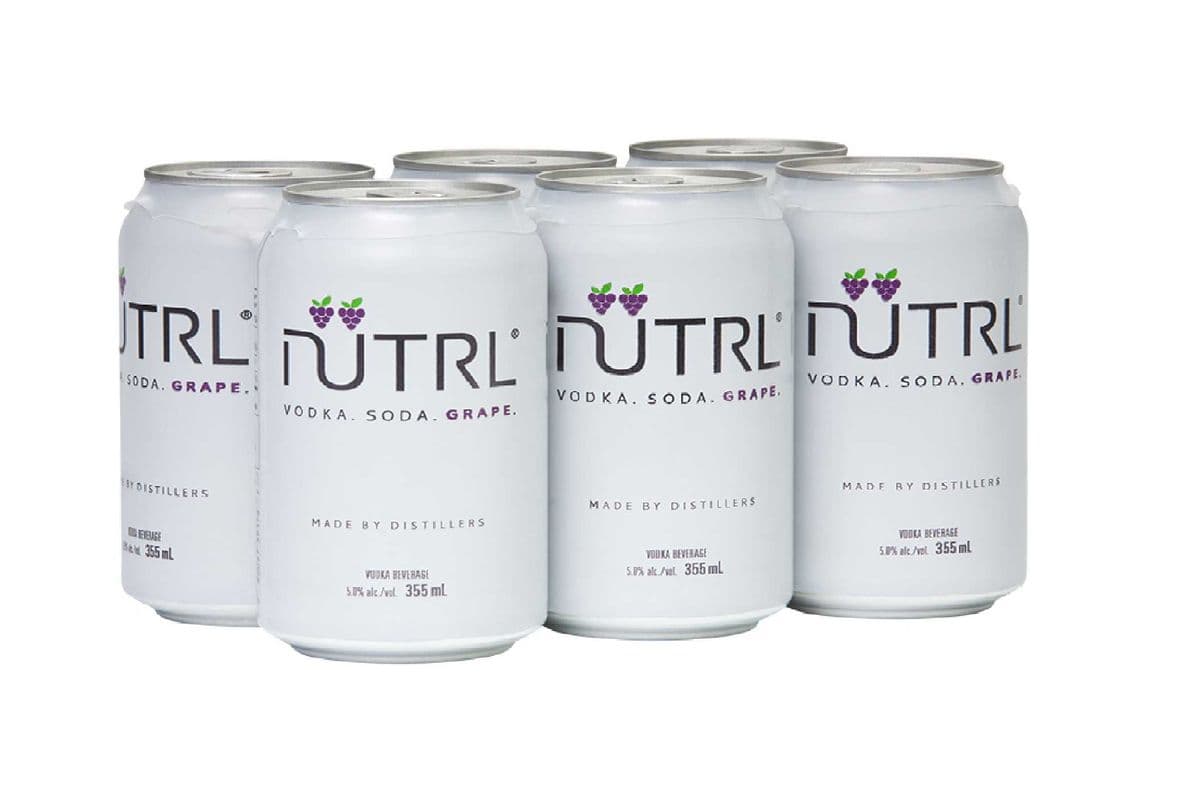 Nutrl Vodka Soda Grape (6 x 355 ml Cans)