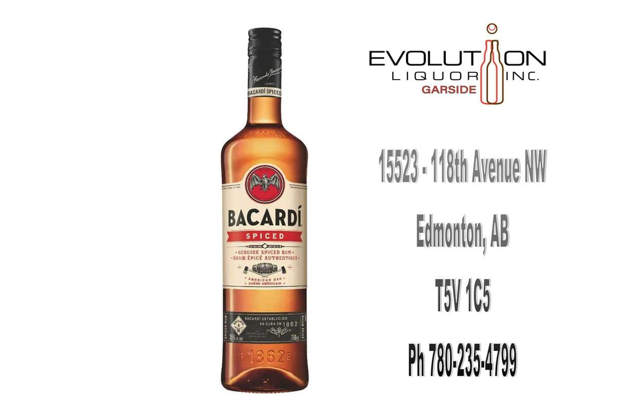 Bacardi Genuine Spiced Rum 0750G (1 x 750 ml Glass Bottle)