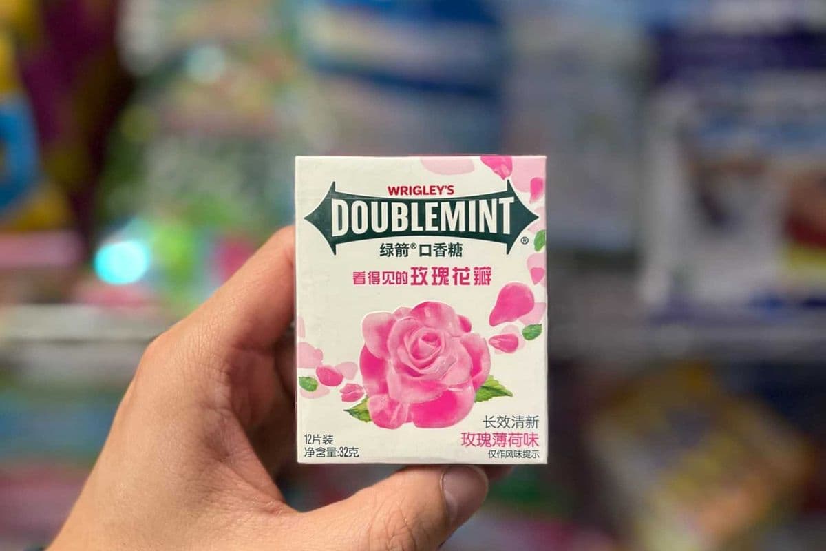 (CHINA) DOUBLEMINT GUM ROSE MINT🌹🍃- 12PCS