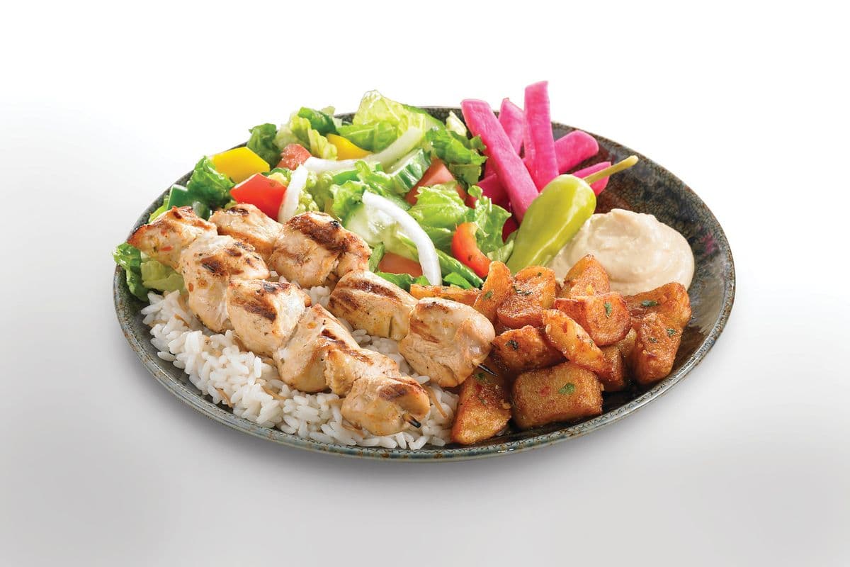 Shish Taouk Skewer Plate (2 Skewers)