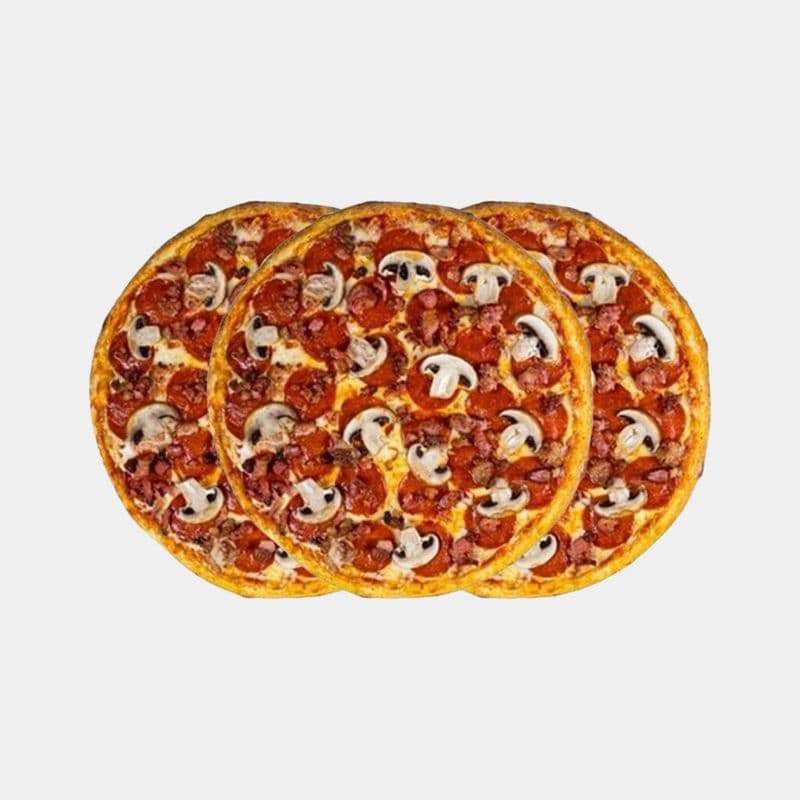 3 Large Pizzas
